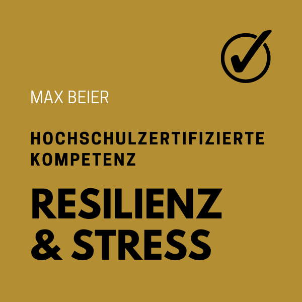 Hochschulzertifizierte Kompetenz Resilienz Stress Max Beier